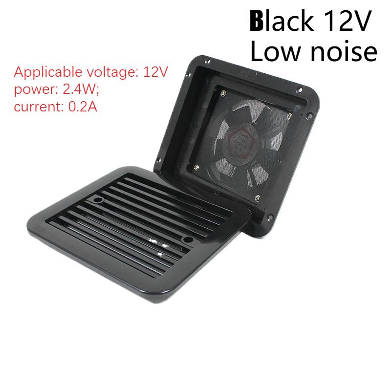12V/24V Strong Low Noise Wind RV Vent with Fan Side Air Exhaust for Trailer Caravan Camper Automobile Waterproof Outlet