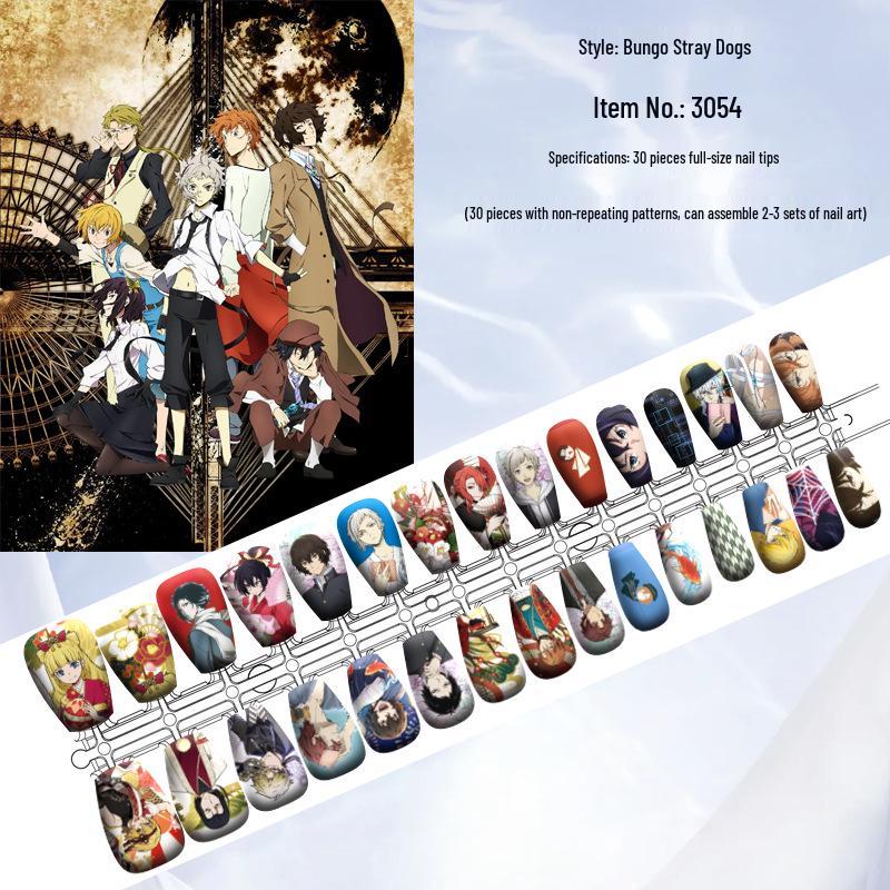 Bungo Stray Dogs Wearable Armor: Atsushi Nakajima, Osamu Dazai, Moon Howler - 2D Design, 30-Piece Set.