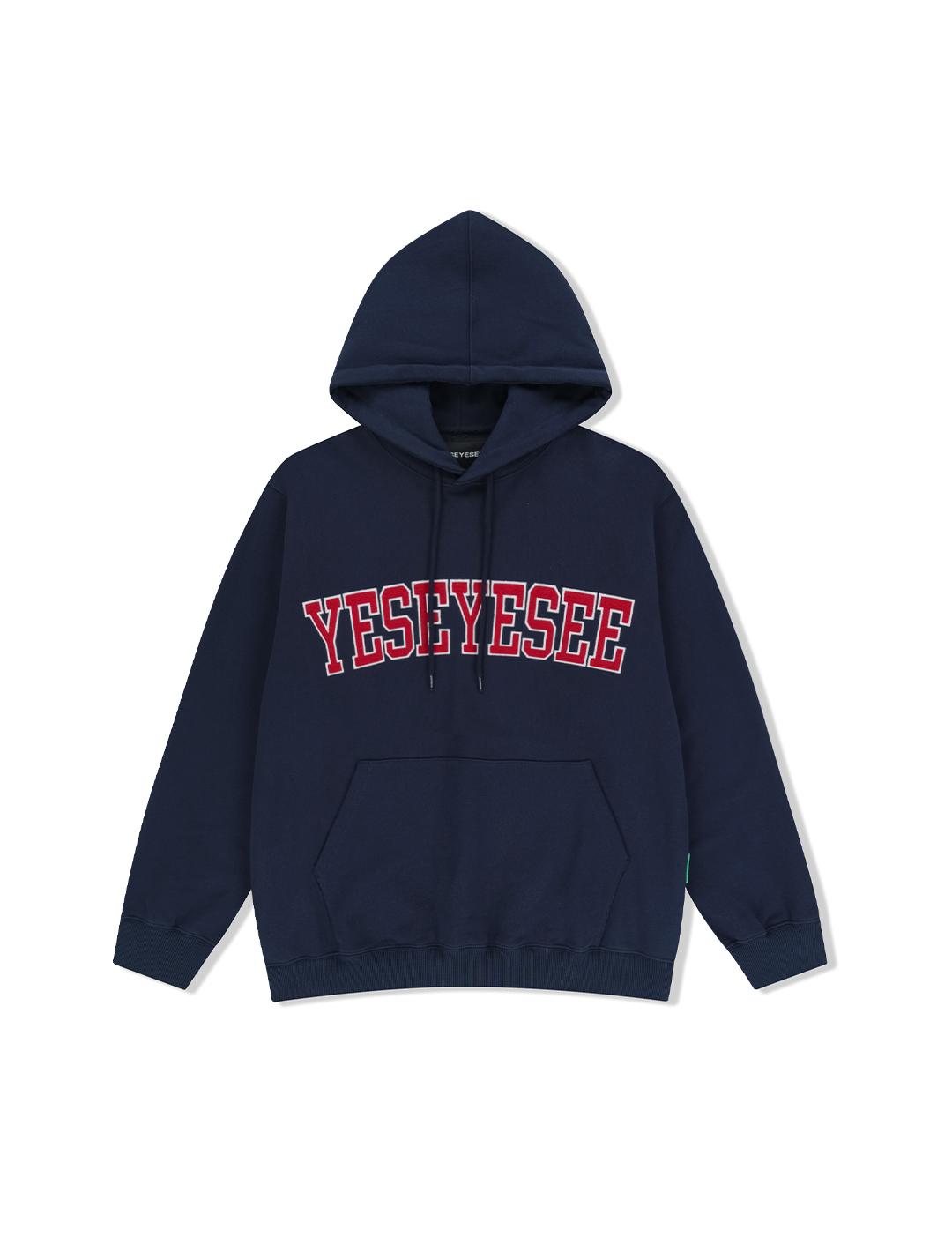 Yes Ic [25Fw] Arch Logo Hoodie Navy Navy/S