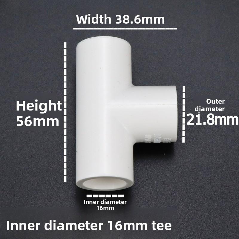 white 16mm Garden PVC Connector Fittings Straight 90 ° Elbow Tee Water Pipe Adapter Aquarium Water Supply 5-Way Joint