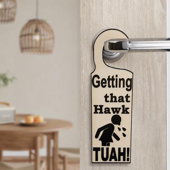 Acrylic Door Knob Hanger Home Office Dorm Bedroom All Standard Doors Handle Hanging Decoration