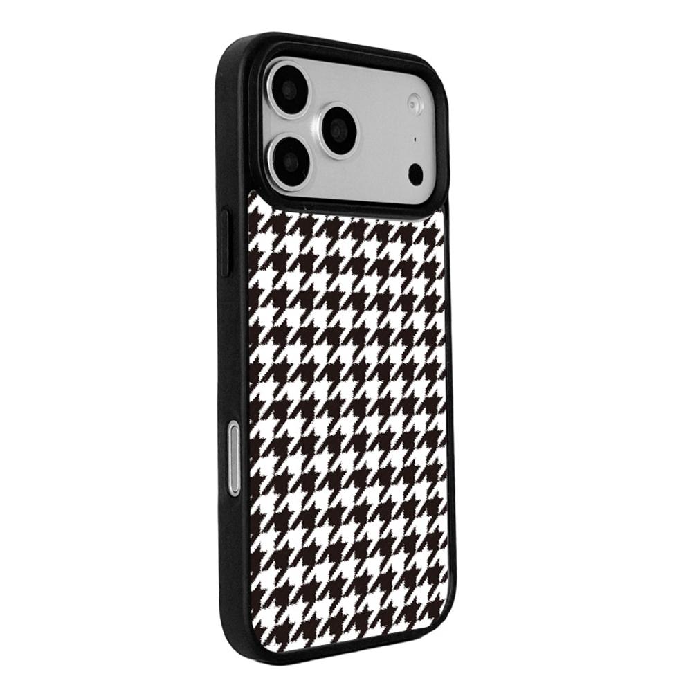 EYCASE Grid Series for iPhone 17 Pro Max Magnetic Case Black Edge TPU + Acrylic Cover Compatible with MagSafe