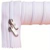 1pc Heavy-Duty Nylon Double-Headed Zipper Pulls Thickened & Elongated Multi-Purpose Zipper Accessories for Quilts, Pillows, Cushions White