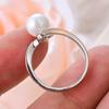 High Quality Trendy Shell Pearl 925 Silver Ladies Wedding Ring Jewelry For Women Gifts