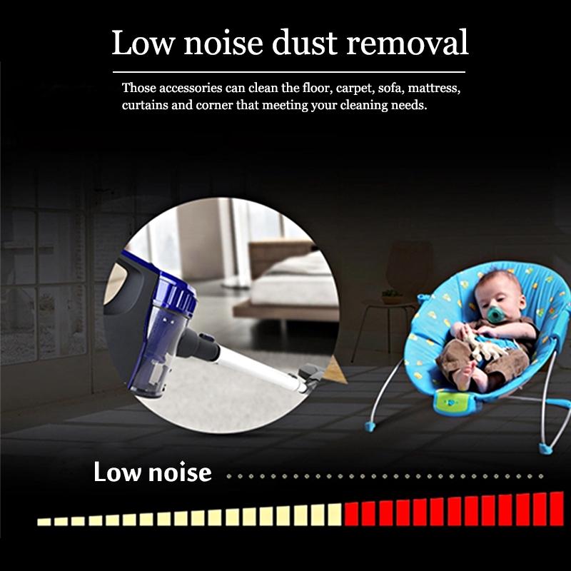 120W 3-in-1 Cordless Vacuum Cleaner Handheld Vacuum Cleaner Recharge Bagless Suction Cleaning Tool Set for Home Car