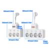 Universal Power Strips With Individual Switches Safe ABS Construction Ideal For Charging Devices Convenient Use