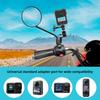 PULUZ Aluminum Motorcycle Rearview Mirror Action Camera Mount Accessory