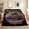Custom Name Rat Fink Kustoms Flannel Blanket Throw Blanket Soft Warm Sofa Bed Home Decor Unique Gift