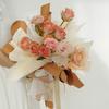 Verpackungsmaterial Zubehör 28X400cm Blumeneinwickelpapier Perlenwellengarn Spitze Netz Florist Bouquet Party Valentinstagsgeschenk