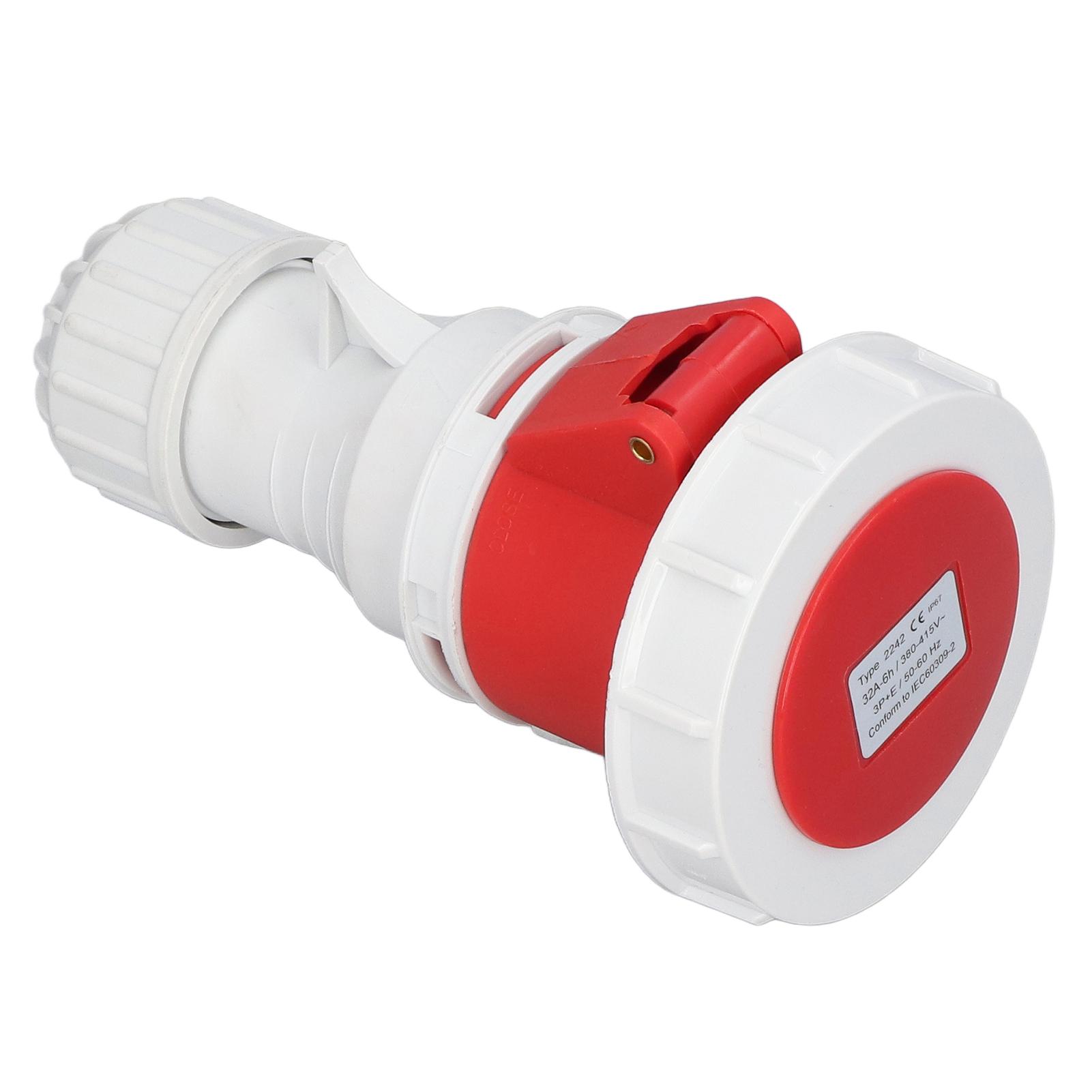 

IP67 Industrial Waterproof Plug Aviation Male Cable Connector 4 Pin 3P+E AC 380415V 32A