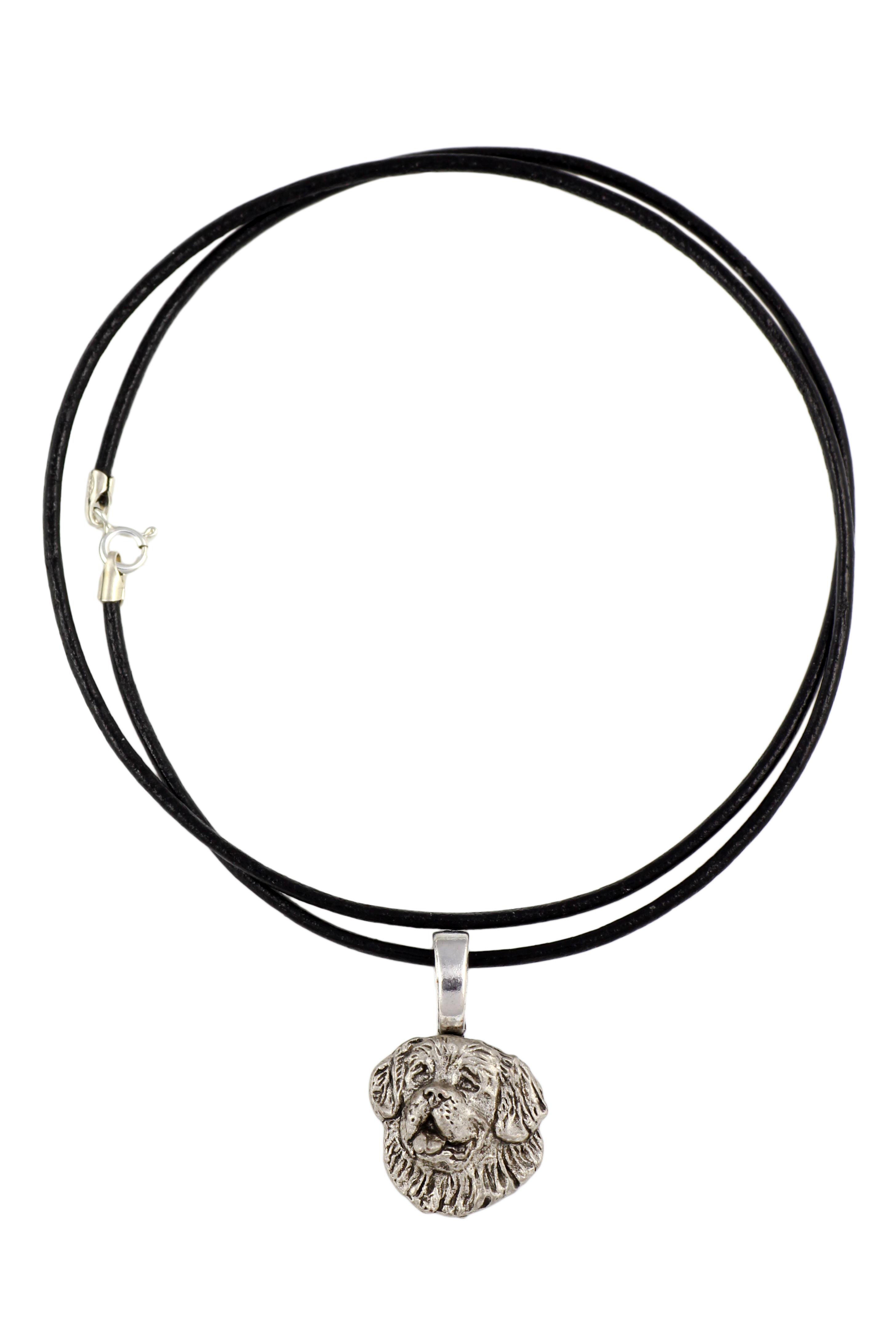 

St. Bernard, Saint Bernard, Alpine Mastiff, Bernhardiner - Dog necklace, silver-plated pendant for the dog lover, subtle jewellery by Art-Dog срібний