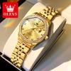 OLEVS Watches Woman Original Elegant Quartz Wristwatch Waterproof Luminous Date Ladies Watch Gifts Box Reloj 3629