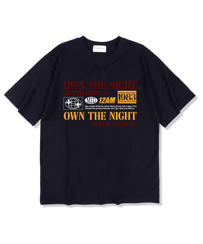 MIDNIGHT12AM Wonder Night Short Sleeve T-Shirt Navy
