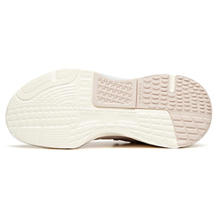 Anta Life Collection MIX Fission Cushioning Slip Resistant Abrasion Resistant Low Top Sports Casual Shoes Women's Ecru 122118812-1