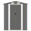 3147440 vidaXL Abri de jardin Gris clair 192x357x223 cm Acier galvanisé