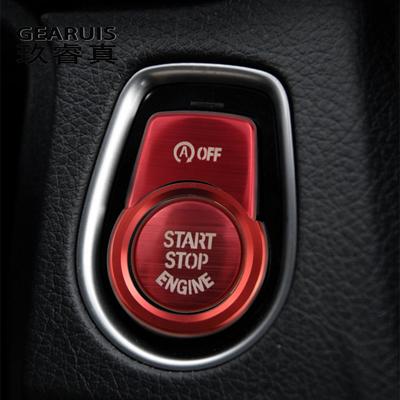Styl vozu pro BMW M2 M3 M4 Tlačítka START motoru Vyměnit kryty STOP spínač Příslušenství Klíč Dekorační rámeček Auto Interiér
