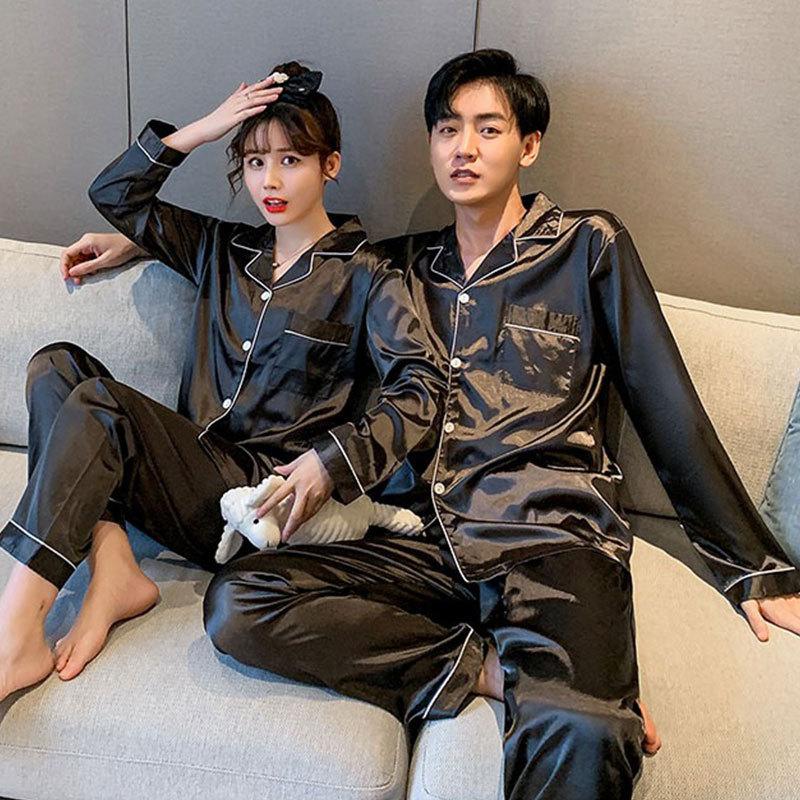 Fabrik Paar Pyjama Damen Sommer Dünne Eis Seide Sommer Kurzarm Shorts Hauskleidung Herren Anzug Atmungsaktive Eis Seide