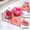 Gegebear Heart Shaped Moisturizing Lip Gloss Hydrating Color Boosting Long Lasting Non Staining
