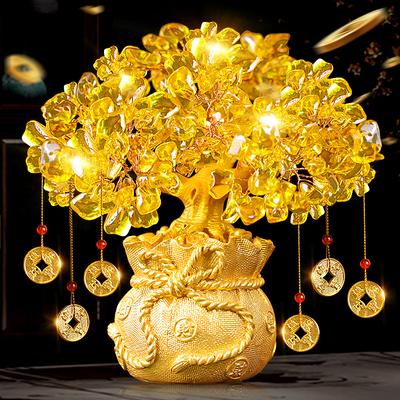 Geldbaum Chinesisches Feng Shui Goldener Glücksbaum Feng Shui Baum Bonsai-Stil Dekoration Für Glück Und Reichtum Feng Shui Geschenke