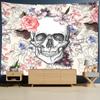 Psychedelic Skull Tapestry Grim Reaper Hippie Witchcraft Wall Hanging Abstract Wall Background Dormitory Decor