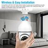 200W 2MP 1080P Panoramic Surveillance 2.4&5Ghz Wfi E27 Bulb Camera Automatic Body Tracking 4x Digital Zoom Video Security Monitor