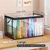 1 Stück Klare PVC-Aufbewahrungsbeutel mit Klappdeckel & Sichtfenster - Stapelbare Organizerbox, Robuste Transparente Aufbewahrungsbeutel