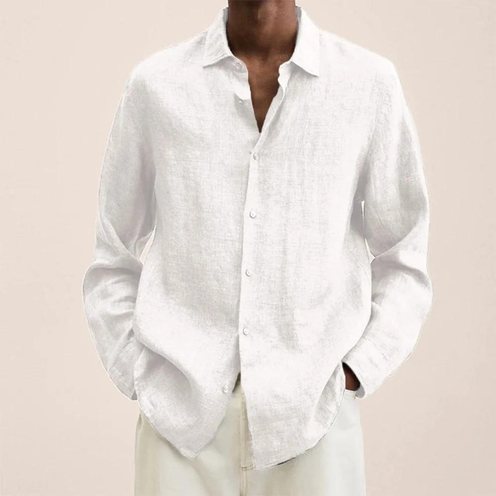 Longshirts Herren Oberteile Causal Loose Tops Langarm Revers Herren Herbst Freizeitkleidung Streetwear