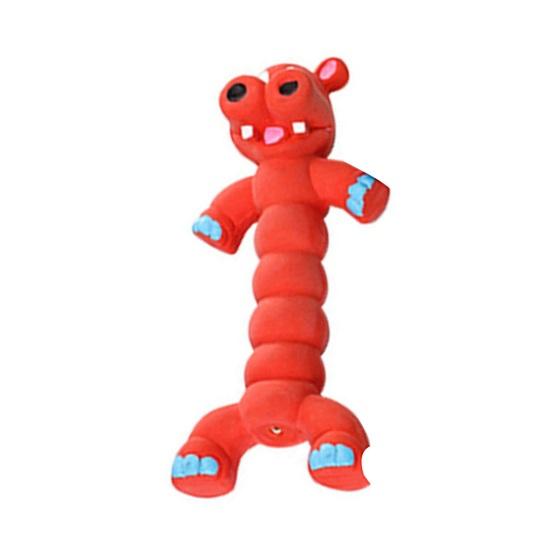 Dogs Rubber Chew Toy Cute Animal Shape Puppy Teething Toy Squeaky Dog Chew Ball with Textured