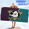 Anaheim Ducks Print Beach Towel, Large Soft Quick Dry Towel for Beach Camping Swimming