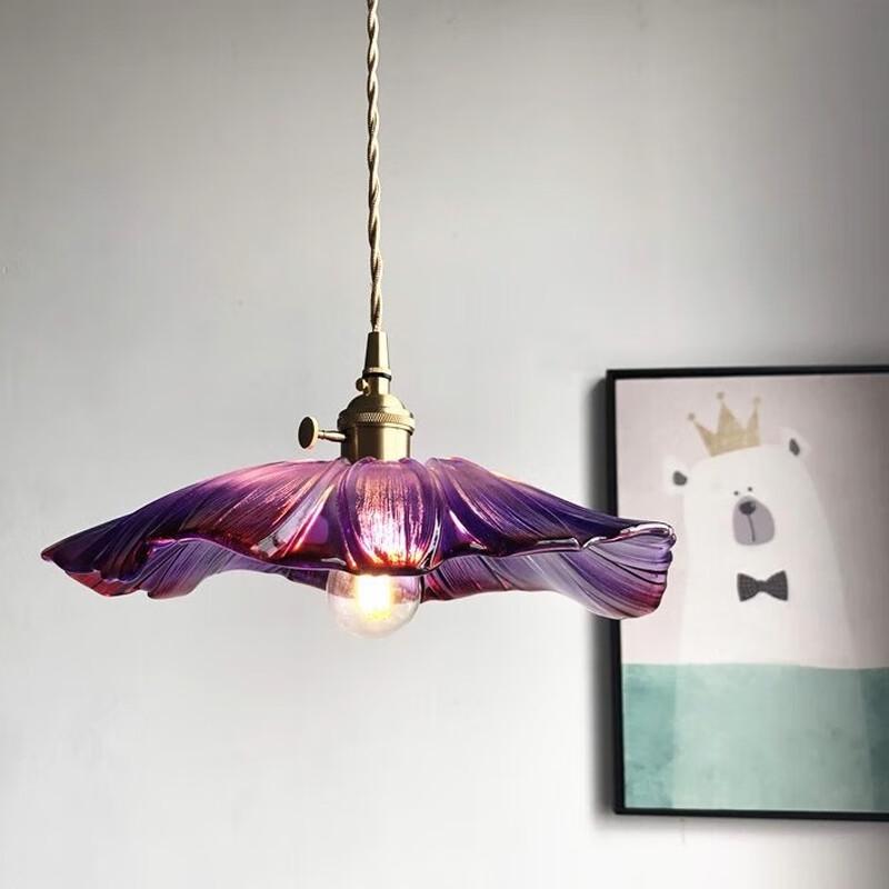 Floral Glass Pendant Light