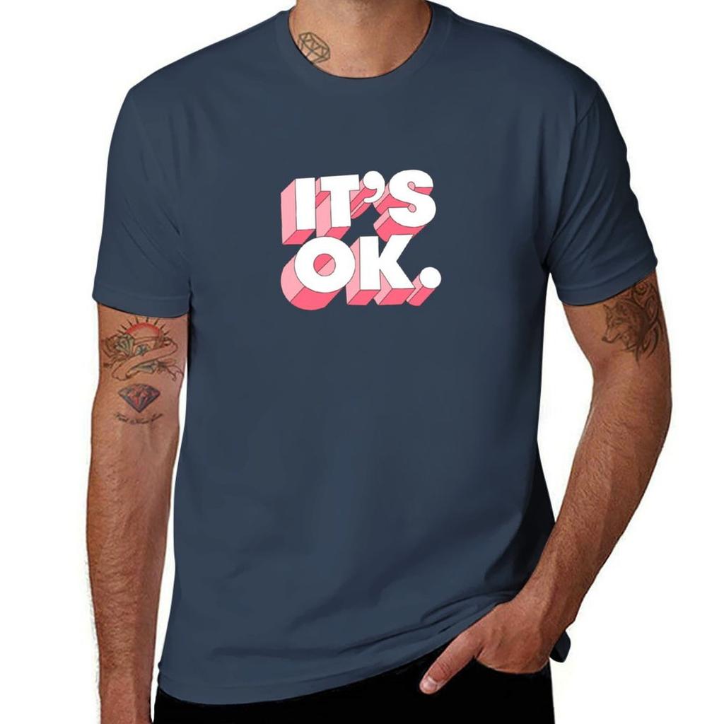Its Ok Tshirt Casual Pattern Print Tee Shirt Tshirt
