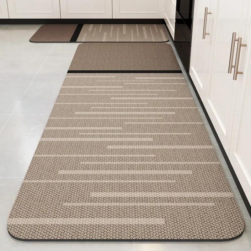Carpet for Kitchen Floor Mat Absorbent Long Rug Absorb Oil Quick-drying Diatom Mud Anti-slip Foot Mats Home Decoration Rugs