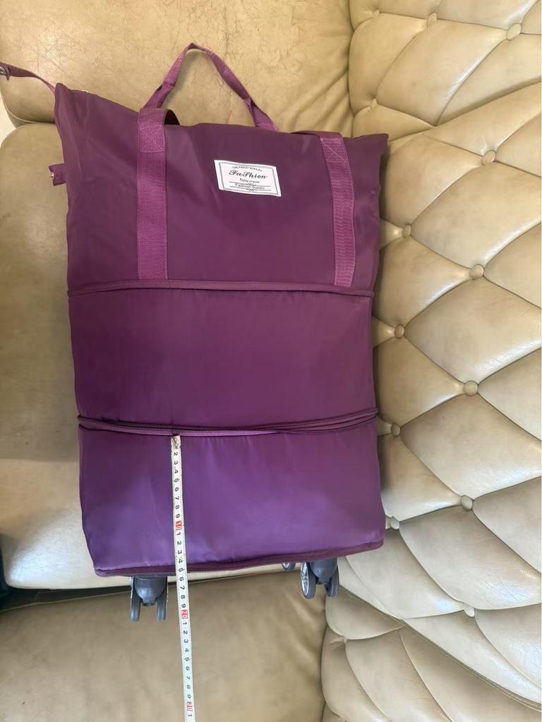 Rolling Travel Bag with Folding Handle