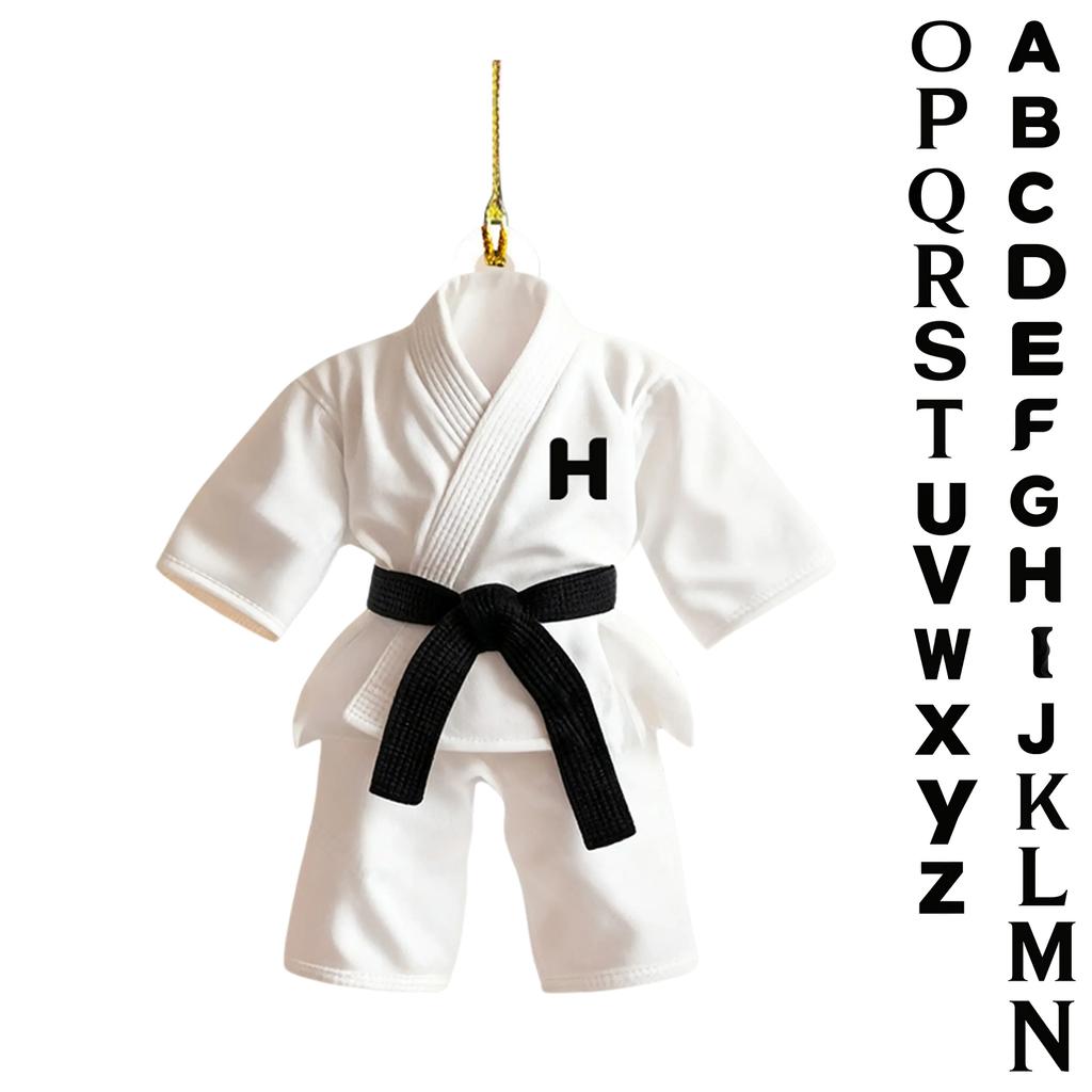 Personalized Custom Acrylic 2D Flat Taekwondo Clothes Christmas Tree Decoration