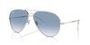 RB3825 Old AVIATOR Silver 58mm Ray-Ban Sunglasses,