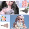 CMD Doll Wig Straight Short Hair for 1/3 1/6 1/4 BJD SD Dolls, Long Hair DIY Costume, Available in 10 Colors