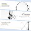 Wall-Mounted Double-Sided Magnifying Makeup Mirror: High-Definition Telescopic Folding Vanity Design