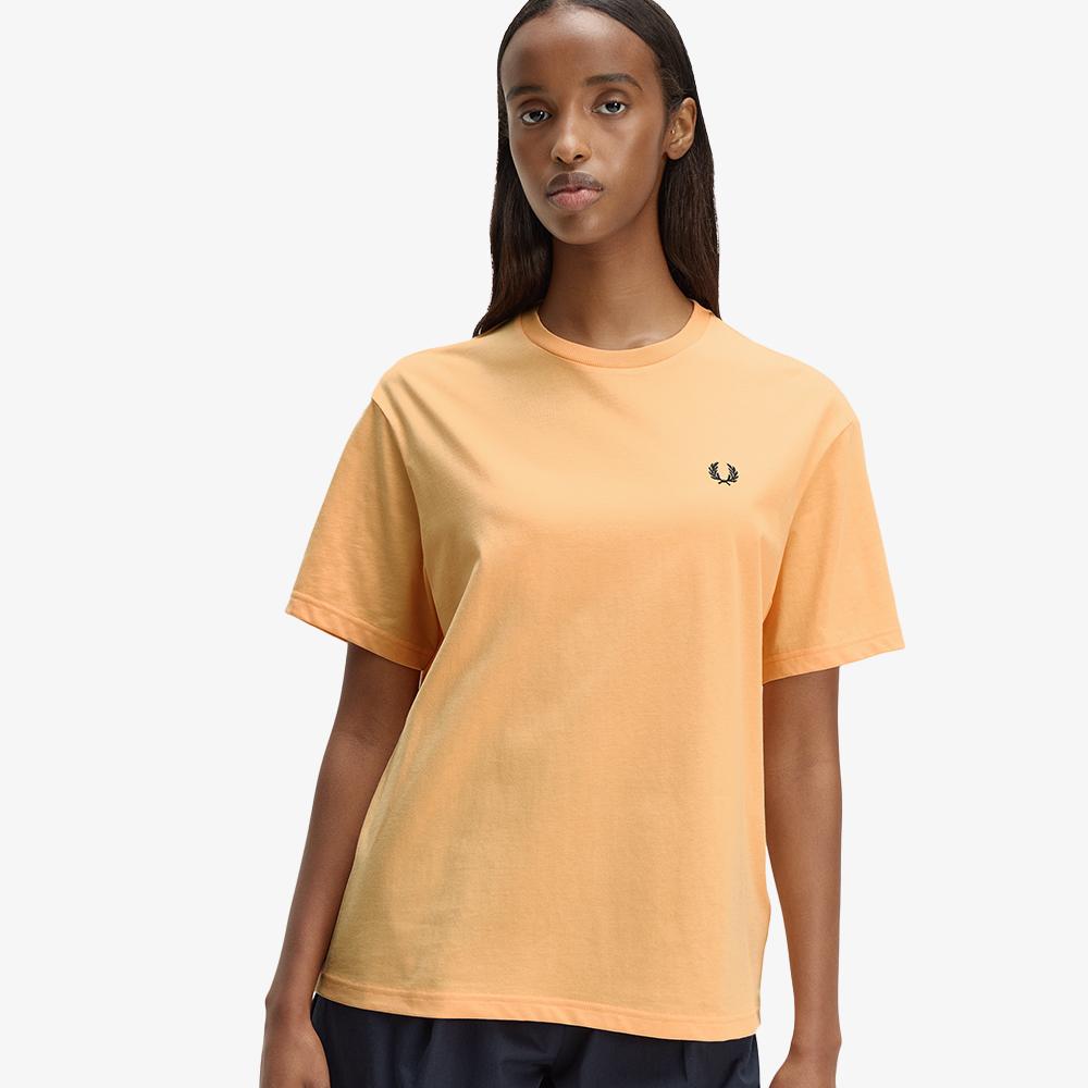 FRED PERRY [Womens] Crewneck T-Shirt - Peach Afpf2611142-25A