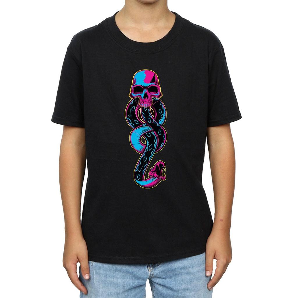 HARRY POTTER Jungen Neon Dark Mark T-Shirt