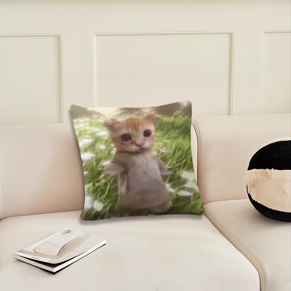 Funny Abstract Cat Cushion Cover Pillow Cover Decoration Room Home Sofa Living Office Car Nordic Simplicity