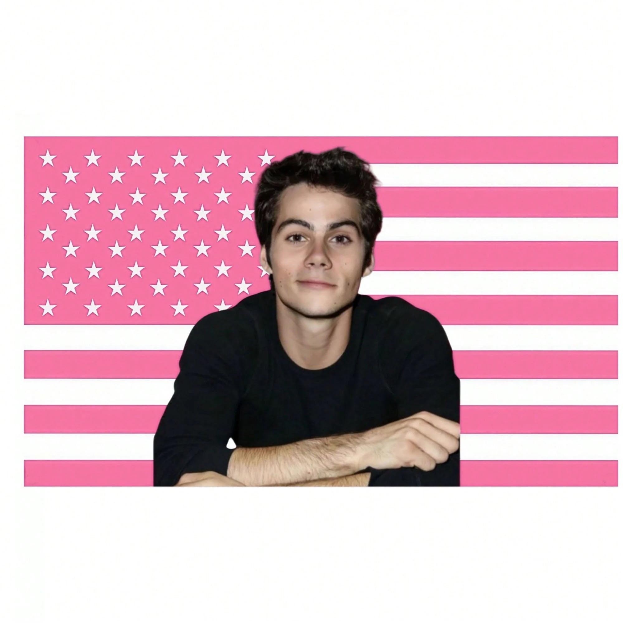 

1Pc Celebrity Actor Style Banner Wall Hanging for Bedroom Dorm Room Indoor Outdoor Decor Home Decoration Flag 74x94cm(29x37in)