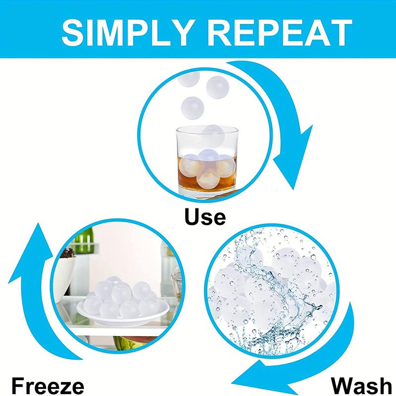 24 stk/sett Whisky Gjenbrukbare Isbiter Sommer Slitesterke Steiner Whiskykuler Plast Fargede Kuler Tilbehør