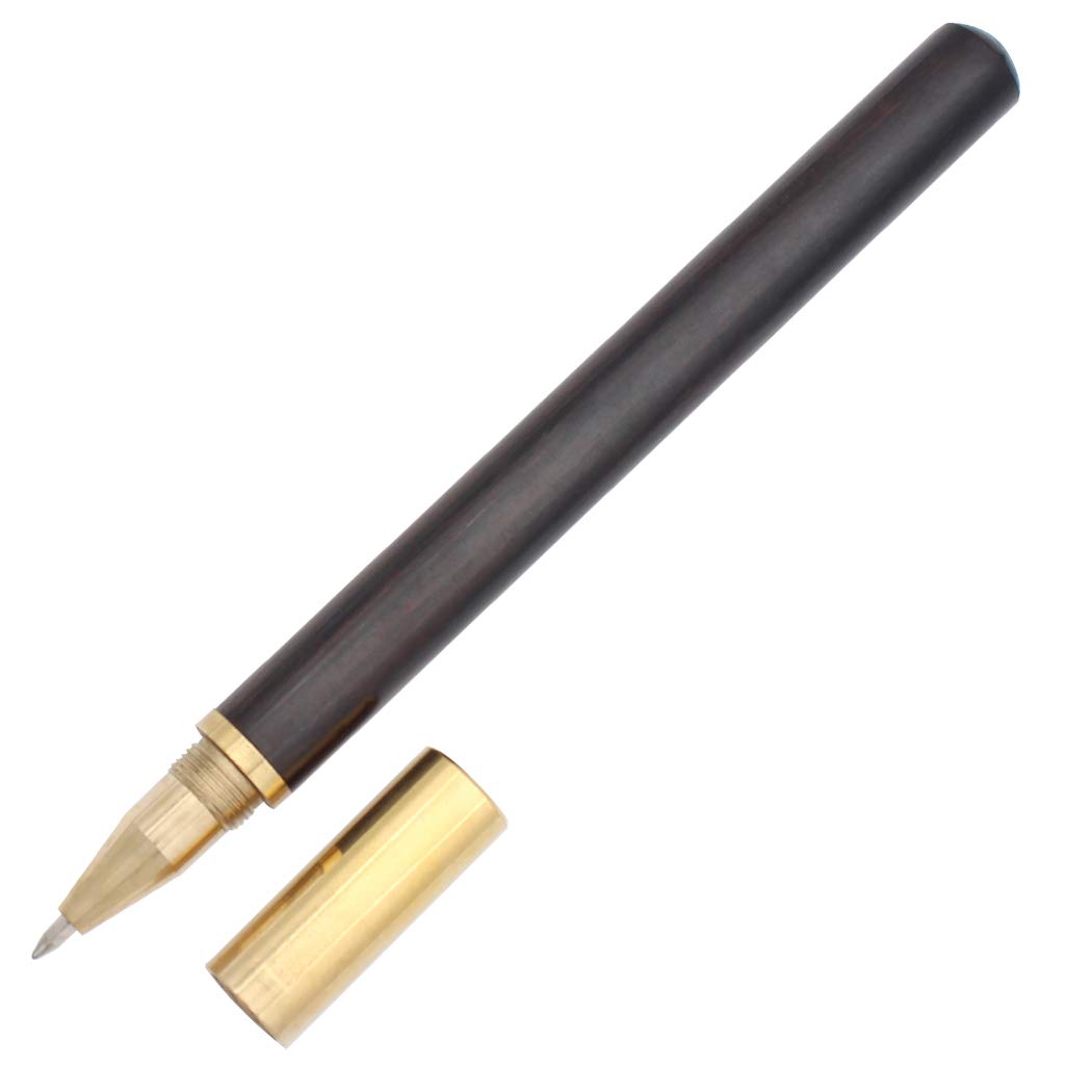 

Ручка-роллер Gullor Handmade Brass Wooden Signature Rigid Ink Roller Pen Office Business Gift Pen Blackwood