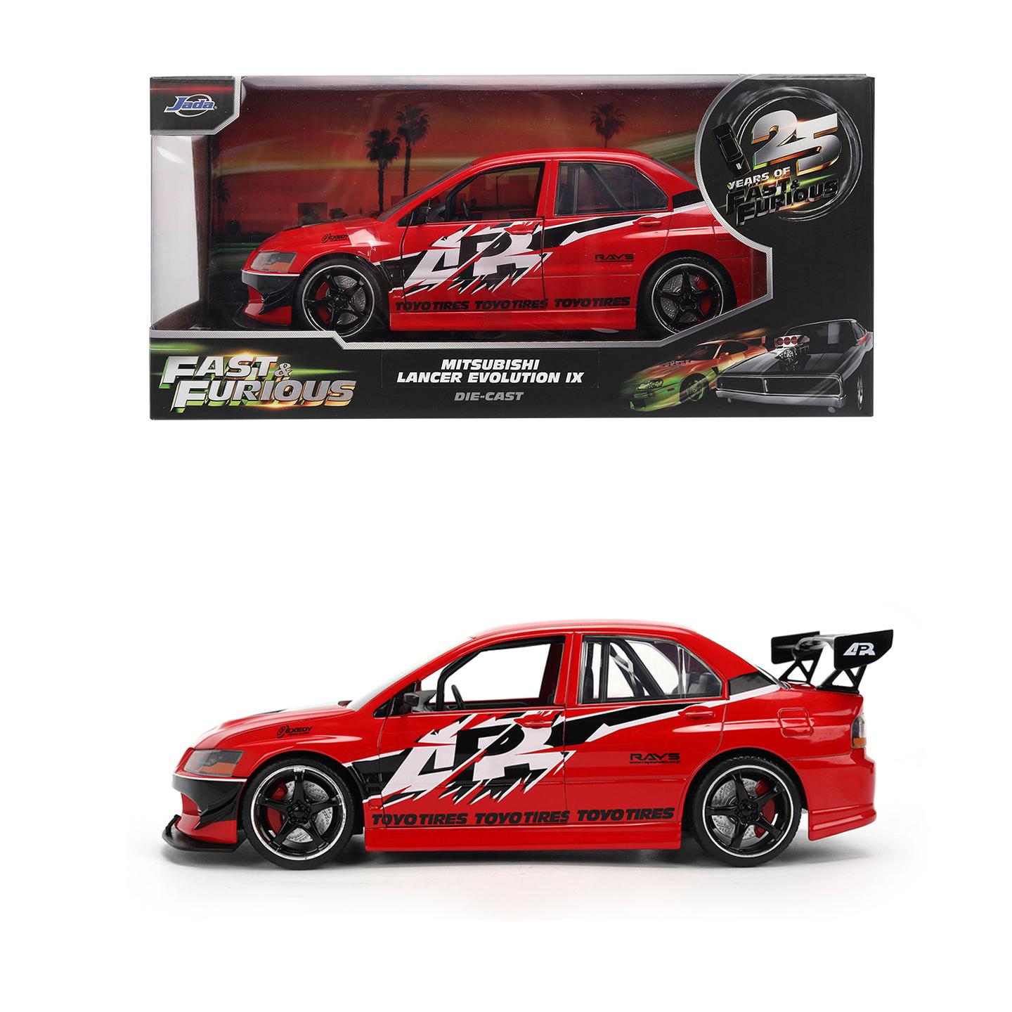 JADA 1:24 Fast & Furious 25th Anniversary Diecast Car – Metal Vehicles Collection Limited Edition