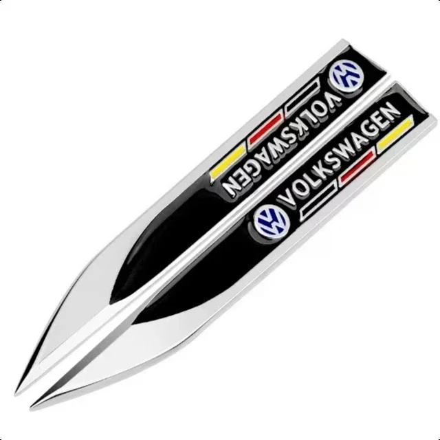 2025 Hot 1PCS 3D Metal Car Body Side Fender Badge For Volkswagen VW Golf 7 6 5 GTD GLI Logo Sticker Emblem Decals Styling Access