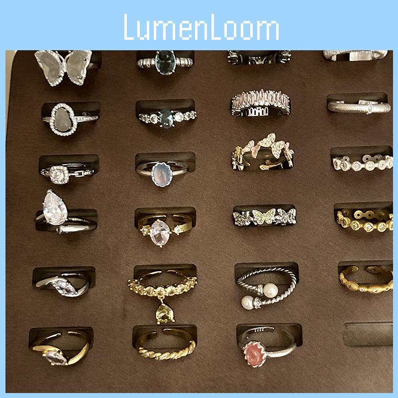 Autumn Fashionable Geometric Ring With Dazzling Zirconia For Women Luxurious Feel