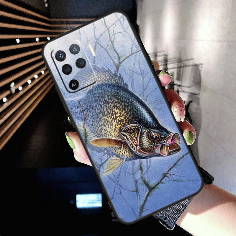 Art Fishing Lure Case For Oppo A78 A98 A18 A38 A58 A60 A80 A40 A77 A57 A17 A74 A54 A94 A96 A76 A16 A15 A5 Pro