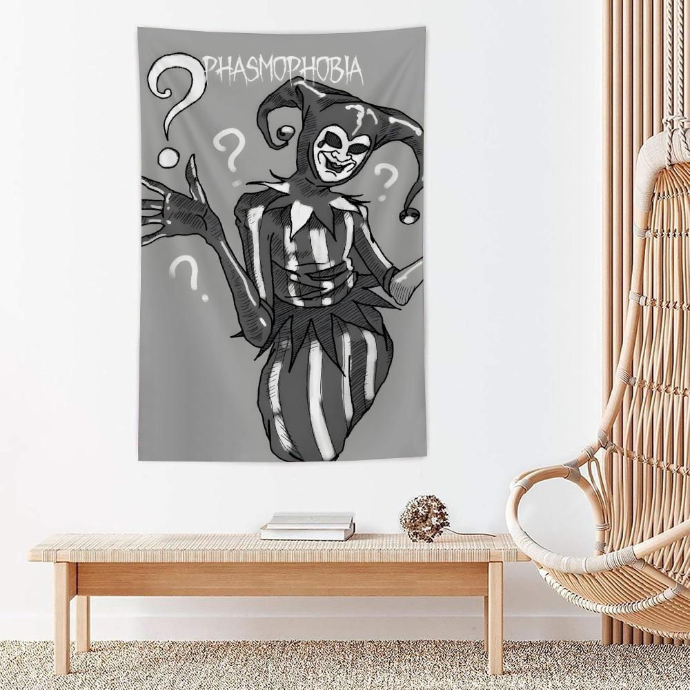 

Video Game Pphasmophobia Tapestry Microfiber Wall Hanging For Bedroom Living Room Decor Outdoor Festival Garden Bar Background 74x94cm(29x37in)