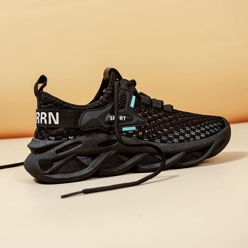 

Летние дышащие кроссовки с сеткой и большими отверстиями, мужские и женские кроссовки на платформе, кроссовки для пар 40 чёрный