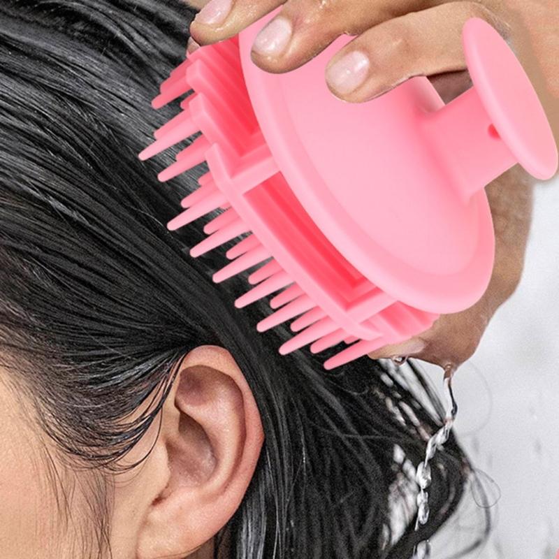 Scalp Massage Brush for Wet and Dry Hair Gentle Head Massage Brush Silicone Shampoo Hair Brush Shampoo Brush